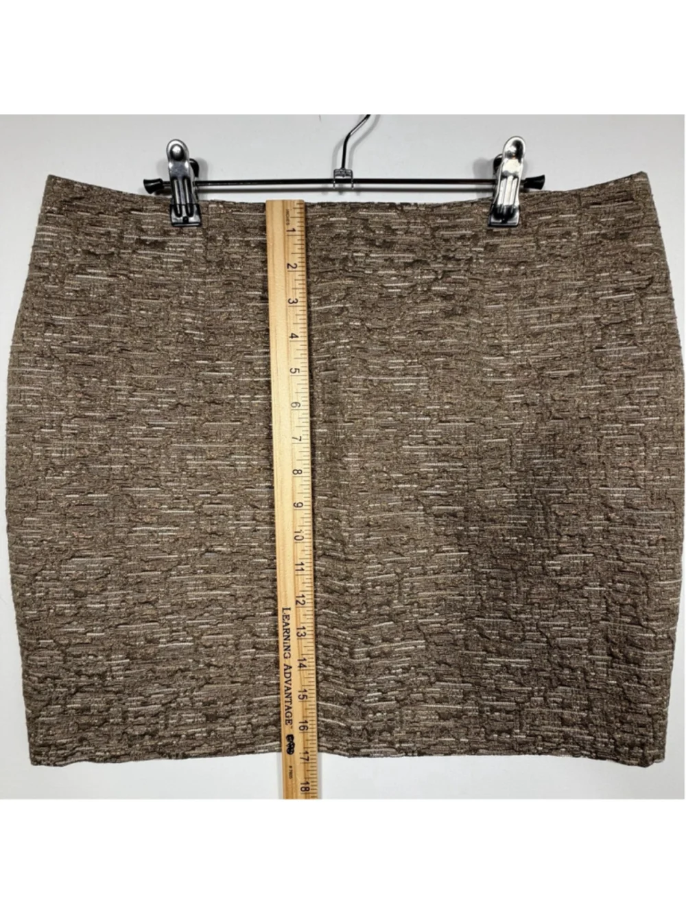 Michael Kors Women's Gold Metal Mini Skirt Size 12 P